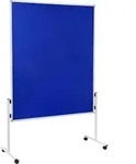 Moderationswand Economy Filz 150x120cm blau