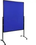 Moderationswand Premium Plus120x150cm klappbar Filz marineblau