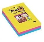 Post-it Haftnotizen super sticky notes, liniert, 101x152 mm
