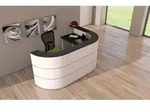 Theke Cento 6 BxT 260x180cm wei&szlig;/anthrazit