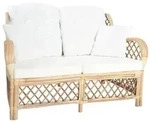 vidaXL 2-Sitzer-Sofa Rattan