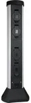 REV 0068400028 Gartensteckdose 4fach Silber/Anthrazit