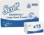 Falthandtuch 6669 1-lagig wei&szlig; L318xB200ca.mm SCOTT