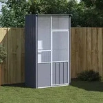 vidaXL Voliere Anthrazit 115x78x200 cm Verzinkter Stahl