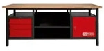 KS TOOLS XXL-Werkbank mit 3 Schubladen und 1 Tr