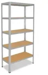 shelfplaza HOME 180x75x50 cm Schwerlastregal in verzinkt mit 5 B&ouml;den und 175 kg