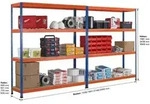 Weitspannregal Z1 B2450xT773xH1981 mm Grundfeld 4 Spanplatten Fachlast 500kg -