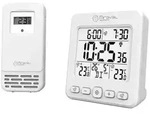 LCD Funk-Wetterstation mit Au&szlig;ensensor Wecker Funkuhr Kalender Datum 2 Alarme -