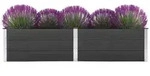 vidaXL Garten-Hochbeet 250 x 100 x 54 cm WPC Grau