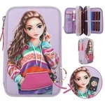 TOPModel 3 Fach Federtasche mit appliziertem Smartphone JOY