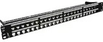 "INLINE - Patchfeld Leerblech 48-fach - f&uuml;r RJ45 Keystone Snap-In 19""/1HE -
