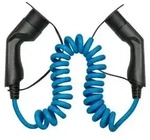 E-Auto-Ladekabel Mode 3, Typ 2 Stecker an Buchse, 3-phasig, 16 A, 11 kW, Spiralkabel,