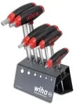 WIHA T-Griff-Schraubendreher- Satz im Werkstattst&auml;nder 6-teilig, 3-10mm, mit