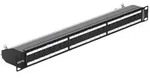 "DeLOCK - Patch Panel - RJ-45 X 24 - Jet Black, RAL 9005 - 1U - 48.3 cm (19")"