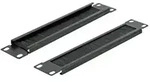 "DeLOCK Cable Management Brush Strip - Rack-B&uuml;rstenleiste - Schwarz - 1U -...