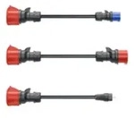 go-e Adapterset Gemini flex 22 kW, Schwarz, Gerade, Gerade, 16 A, 530 g, 3 St&uuml;ck(e)
