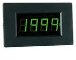 LED Voltmeter-Einbaumodul ~ 14 mm Ziffernh&ouml;he - Farbe: Gr&uuml;n