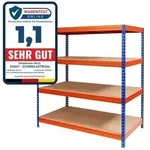KARAT Weitspannregal - Traglast bis zu 1600 kg - F&uuml;r Keller & Werkstatt - 160 x 150