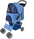 vidaXL Hundewagen Hundebuggy Blau