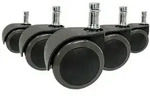 5x Hartbodenrollen ROLO EASY 11mm 50mm B&uuml;ro-Stuhl-Rollen (5er Pack) hjh OFFICE