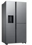 Side-by-side with food showcase door and water tank, 628 , free-standing, stainless