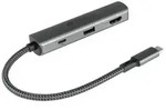 USB-CTM-Hub (3-Port), 1x HDMI 2.0, 1x USB-CTM (PD 94W), USB 3.0 A, anthrazit