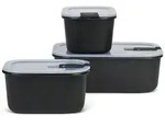 Mepal &ndash; Frischhaltedosen set 3-teilig EasyClip &ndash; Sch&uuml;ssel mit Deckel &