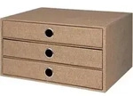 Schubladenbox Hazelnut 3 Sch&uuml;be A4
