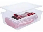 Rotho CLEAR-Box mit Deckel 22Liter 55x37,5x16cm, transparent