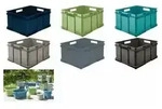 "keeeper Aufbewahrungsbox Euro-Box XXL "bruno eco", blau"