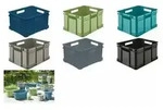 "keeeper Aufbewahrungsbox Euro-Box XL "bruno eco", sky blue"