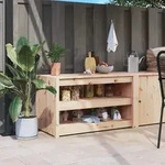 vidaXL Outdoor-K&uuml;chenschrank 106x55x64 cm Massivholz Kiefer