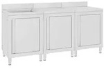 vidaXL Gastro-Sp&uuml;lenunterschrank 180x60x96 cm Edelstahl