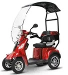 ECO ENGEL 510 Rot E-Scooter 4 R&auml;der 25 km/h mit Dach Seniorenmobil