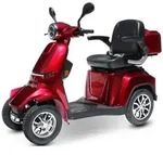 ECO ENGEL 510 V.2 Rot, 25 km/h E-Scooter 4 R&auml;der