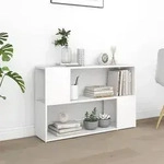 vidaXL B&uuml;cherregal Wei&szlig; 100x24x63 cm Holzwerkstoff
