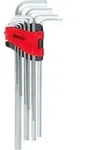 KS Tools 151.4980 Innensechskant-Winkelstiftschl&uuml;ssel-Satz, extra lang, 10-tlg.