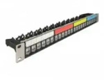 "Delock Leeres Keystone-Patchpanel - Schrankmontage - Schwarz - 1U - 48.3 cm...