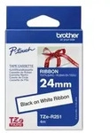 Brother TZe-R251 - Seidig - Schwarz auf Wei&szlig; - Rolle (2,4 cm x 4 m)