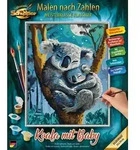 Schipper 609240907 - Malen nach Zahlen, Koala mit Baby, 24x30cm