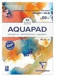 Aquarellblock Goldline Aquapad A4 geleimt, 50 Blatt wei&szlig; 300g, mittlere K&ouml;rnung