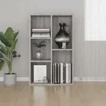vidaXL B&uuml;cherregal/Sideboard Grau Sonoma 50x25x80 cm Holzwerkstoff