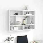 vidaXL Wandregal Wei&szlig; 75x16x55 cm Holzwerkstoff