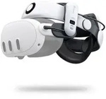 BoboVR S3 Pro Zugentlastungsband f&uuml;r Meta Quest 3 mit B100 Akku Wei&szlig; Schwarz