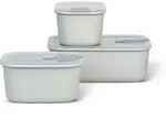 Mepal &ndash; Frischhaltedosen set 3-teilig EasyClip &ndash; Sch&uuml;ssel mit Deckel &