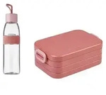 Mepal- Take a Break midi + Trinkflasche Ellipse 500 ml - Vivid Mauve - Lunchbox mit