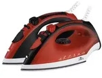 LENTZ Dampfb&uuml;geleisen 2300W 250ml Wassertank 1.9m Kabel rot/schwarz