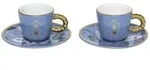 Bialetti BRID001, Set, 0,08 l, Blau, Porzellan, Tasse, Kaffee