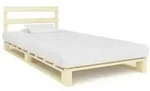vidaXL Palettenbett Massivholz Kiefer 90&times;200 cm