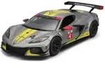 Bburago 18-28024 - Modellauto - Chevrolet Corvette C8R '20 (grau, Ma&szlig;stab 1:24)